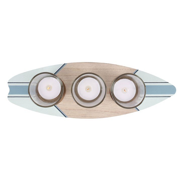 Surfboard Triple Tealight Holder - Scents & Gifts UK