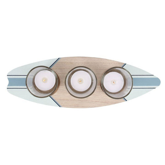 Surfboard Triple Tealight Holder - Scents & Gifts UK
