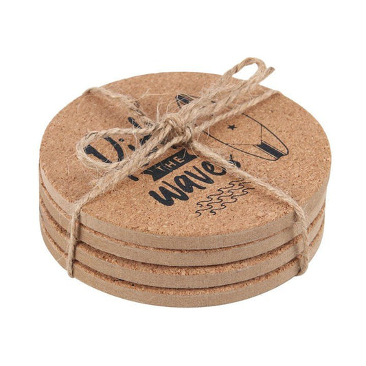Surf's Up Cork Coaster Set - Scents & Gifts UK