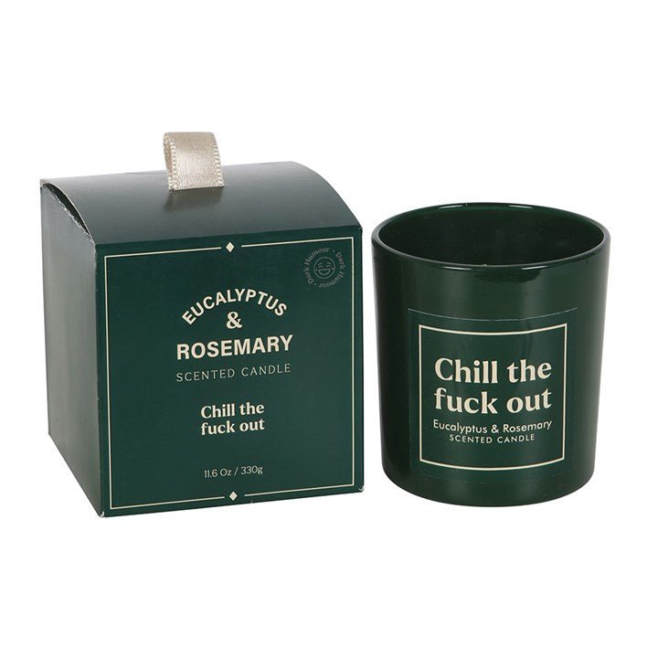Sweary Chill Out Eucalyptus & Rosemary Candle - Scents & Gifts UK