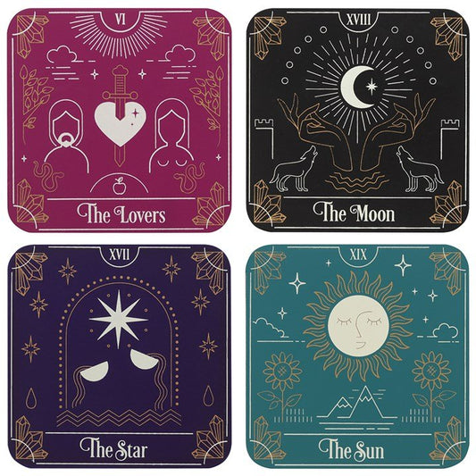 Tarot Card Coaster Set - Scents & Gifts UK