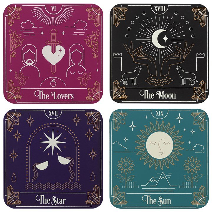 Tarot Card Coaster Set - Scents & Gifts UK