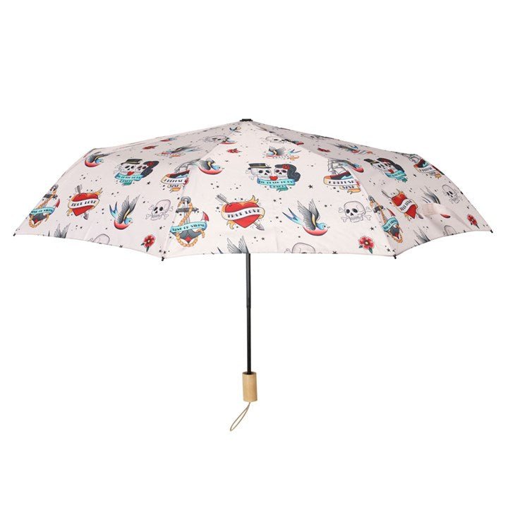 Tattoo Print Travel Umbrella - Scents & Gifts UK