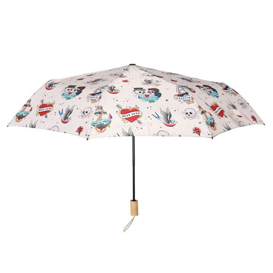 Tattoo Print Travel Umbrella - Scents & Gifts UK