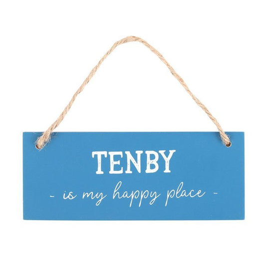 Tenby is My Happy Place Hanging Sign - Scents & Gifts UK
