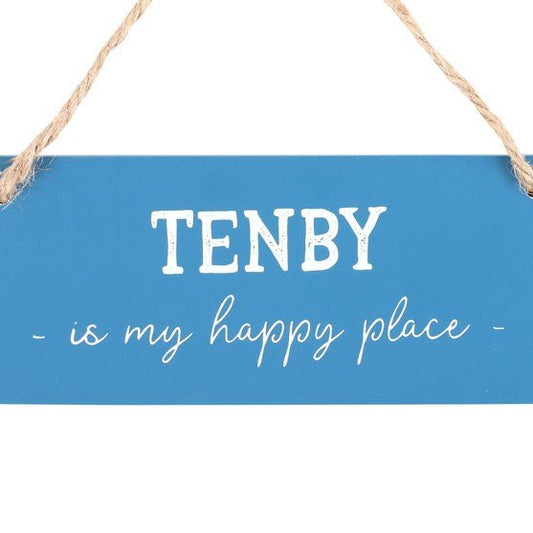 Tenby is My Happy Place Hanging Sign - Scents & Gifts UK