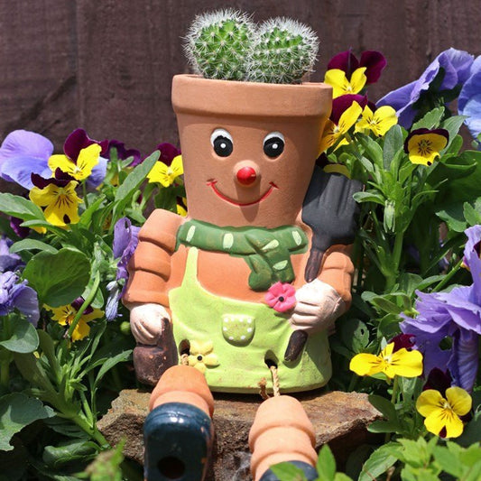Terracotta Pot Man Planter - Scents & Gifts UK