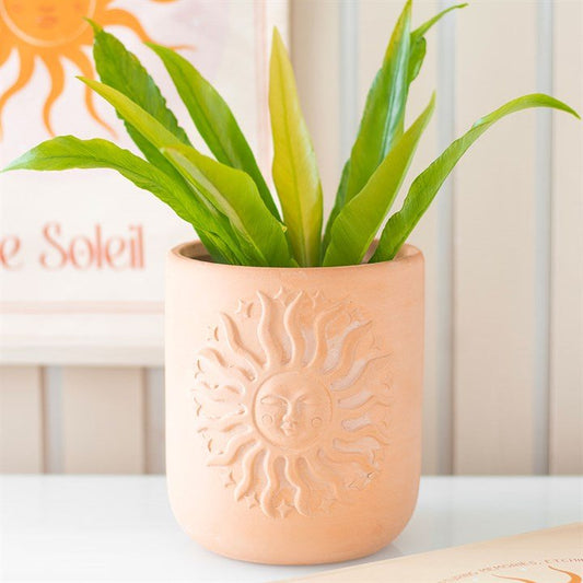 Terracotta Sun Plant Pot - Scents & Gifts UK