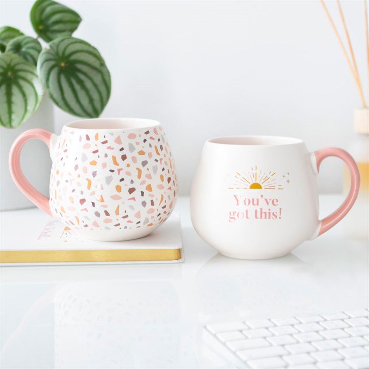 Terrazzo Print Rounded Mug - Scents & Gifts UK
