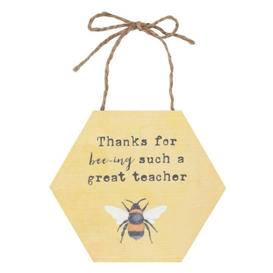 Thank you Teacher Sign - Scents & Gifts UK