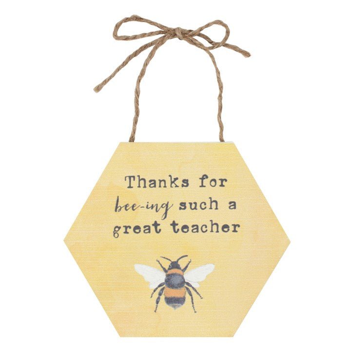 Thank you Teacher Sign - Scents & Gifts UK