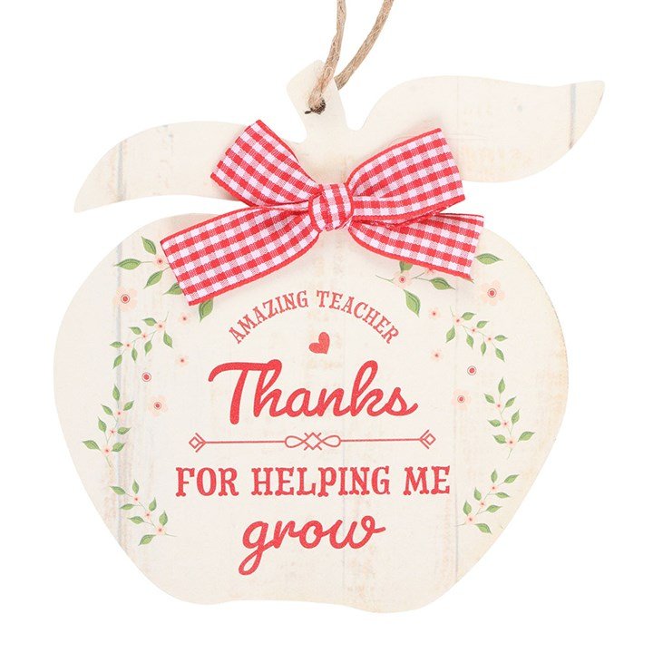 Thanks for Helping Me Grow Apple Hanging Decoration - Scents & Gifts UK