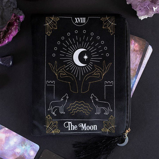The Moon Tarot Card Zippered Bag - Scents & Gifts UK