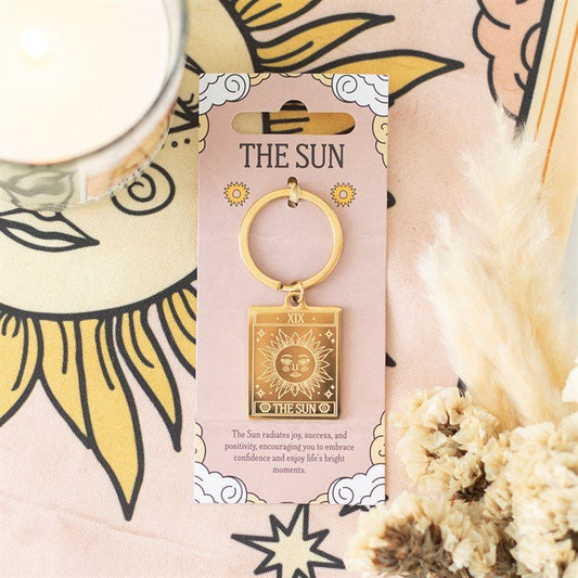 The Sun Vintage Tarot Keyring - Scents & Gifts UK