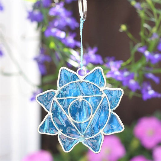 Throat Chakra Symbol Mini Suncatcher - Scents & Gifts UK