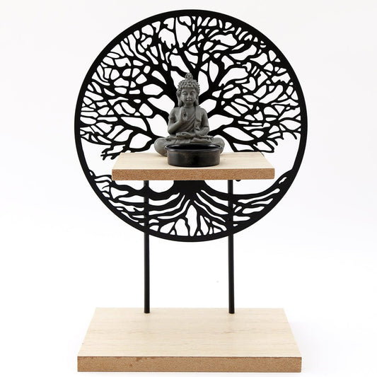 Tree of Life Buddha Candle Holder Ornament - Scents & Gifts UK