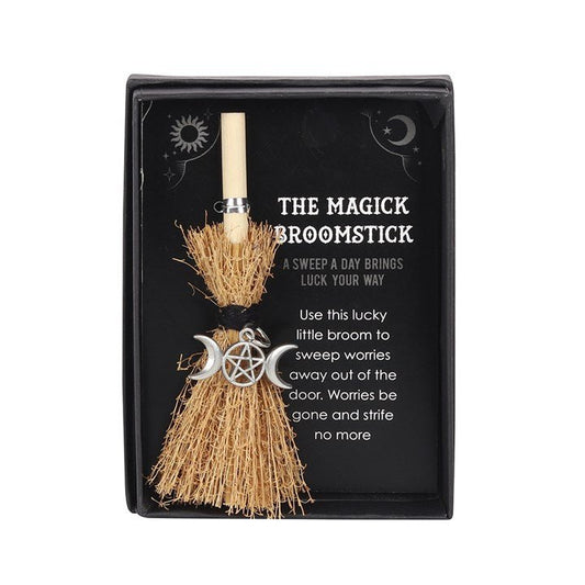 Triple Moon Mini Magick Broomstick - Scents & Gifts UK