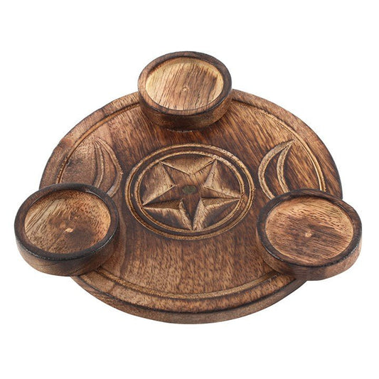 Triple Moon Tealight Candle Holder - Scents & Gifts UK