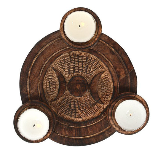 Triple Moon Tealight Candle Holder - Scents & Gifts UK