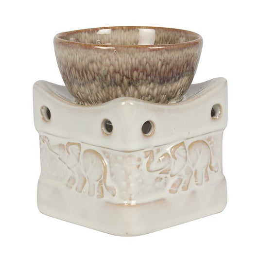 Two Tone Elephant Oil Burner - Scents & Gifts UK