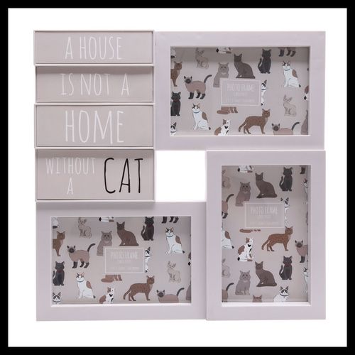 29cm Cat Multi Photo Frame