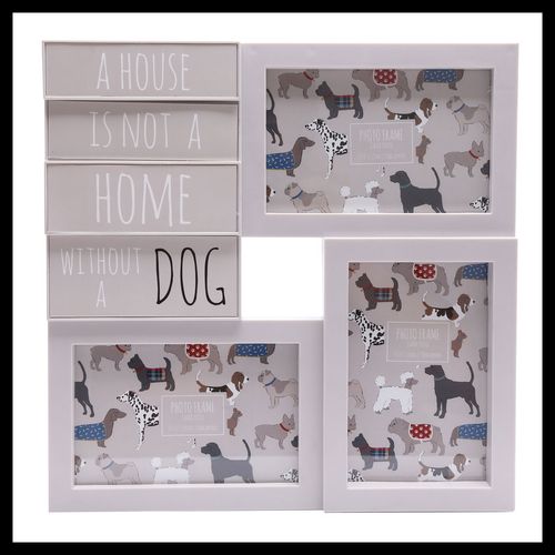 29cm Dog Multi Photo Frame