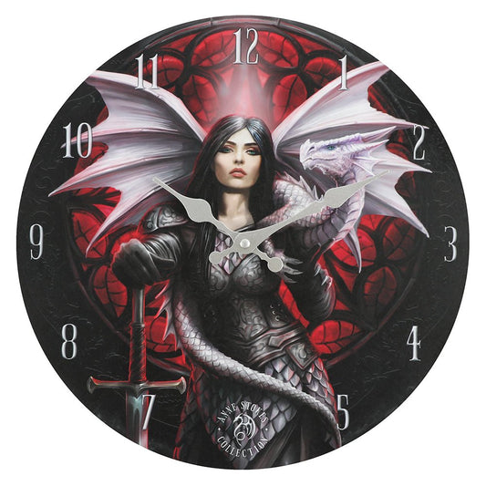 Valour Wall Clock by Anne Stokes - Scents & Gifts UK