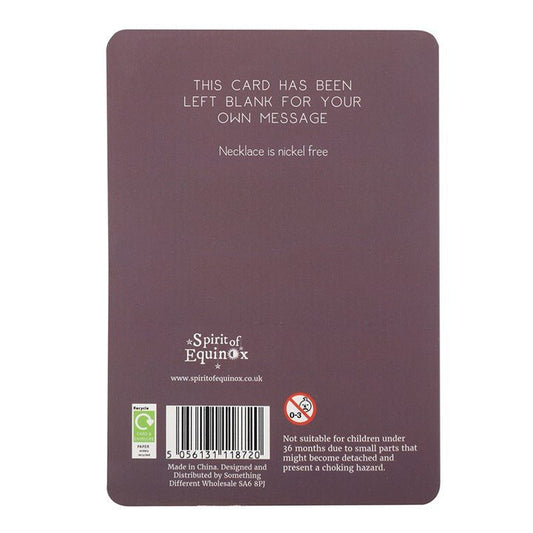 Virgo Zodiac Necklace Card - Scents & Gifts UK
