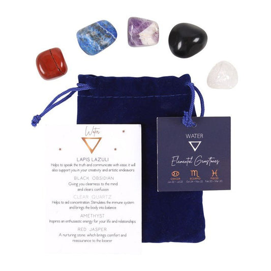 Water Element Tumble Gemstone Set - Scents & Gifts UK