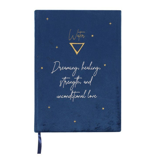 Water Element Velvet A5 Notebook - Scents & Gifts UK