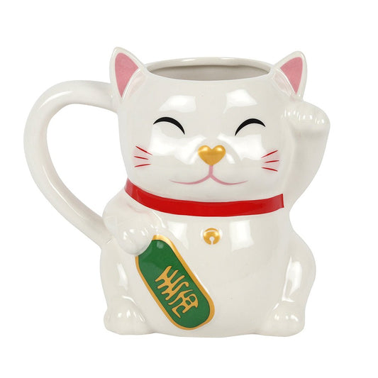 Waving Lucky Cat Mug - Scents & Gifts UK