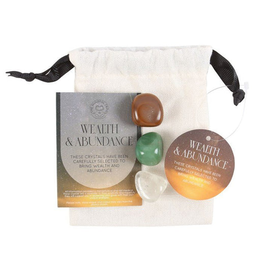 Wealth & Abundance Healing Crystal Set - Scents & Gifts UK