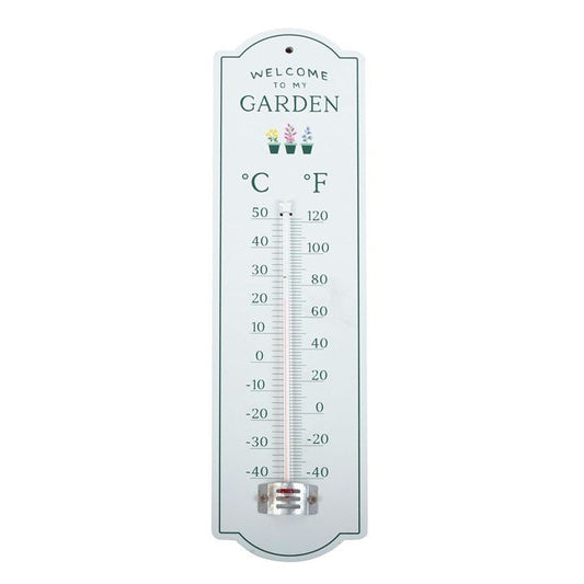 Welcome to My Garden Wall Thermometer - Scents & Gifts UK