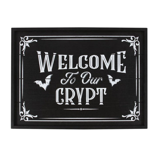 Welcome To Our Crypt Wall Plaque - Scents & Gifts UK