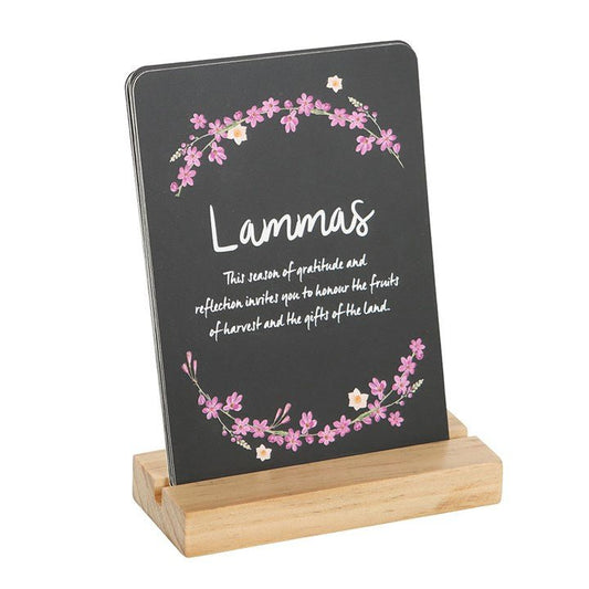 Wheel of the Year Altar Cards with Stand - Scents & Gifts UK