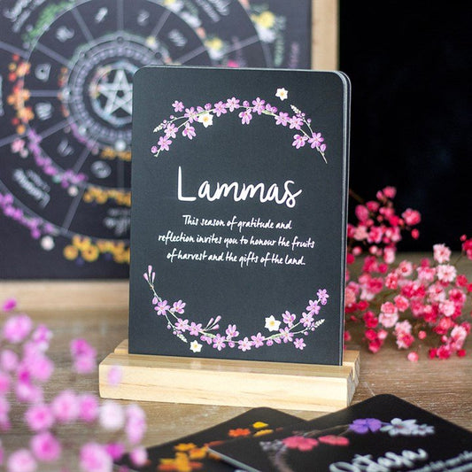 Wheel of the Year Altar Cards with Stand - Scents & Gifts UK