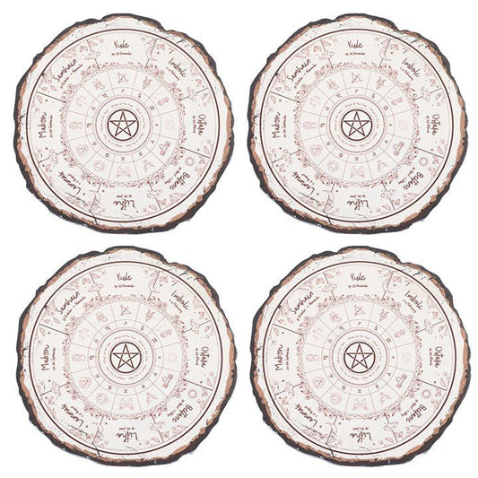 Wheel of the Year Coaster Set - Scents & Gifts UK