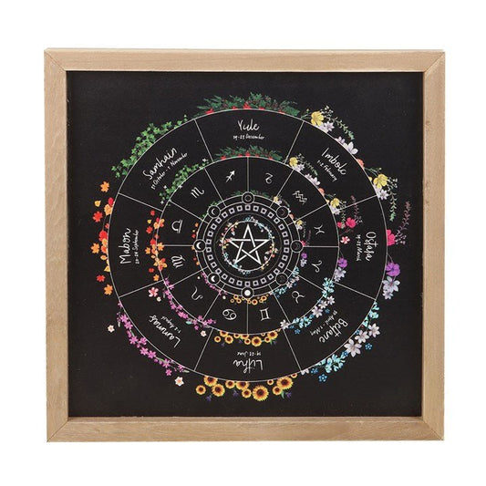 Wheel of the Year Framed Wall Art Print - Scents & Gifts UK