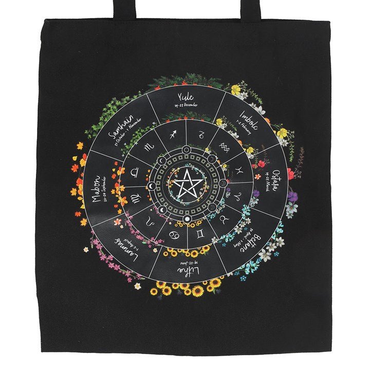 Wheel of the Year Polycotton Tote Bag - Scents & Gifts UK