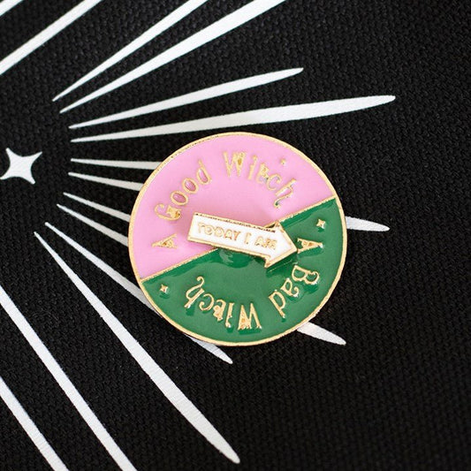 Which Witch Are You Spinning Pin Badge - Scents & Gifts UK