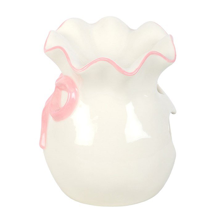 White and Pink Bow Oil Burner - Scents & Gifts UK
