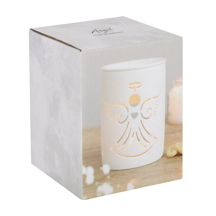 White Angel Cut Out Oil Burner - Scents & Gifts UK