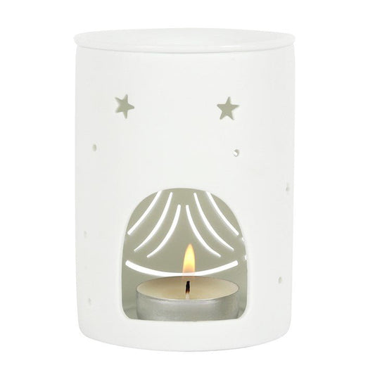White Angel Cut Out Oil Burner - Scents & Gifts UK