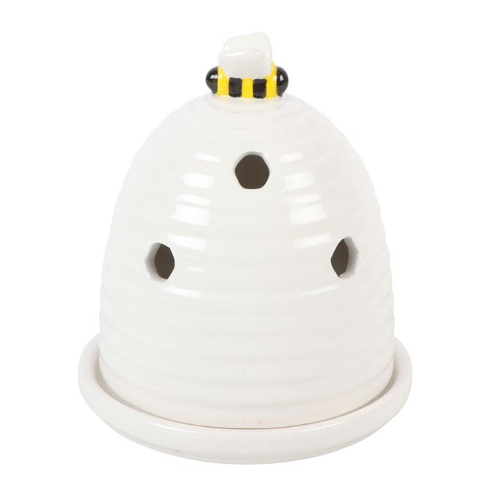 White Beehive Incense Cone Holder - Scents & Gifts UK