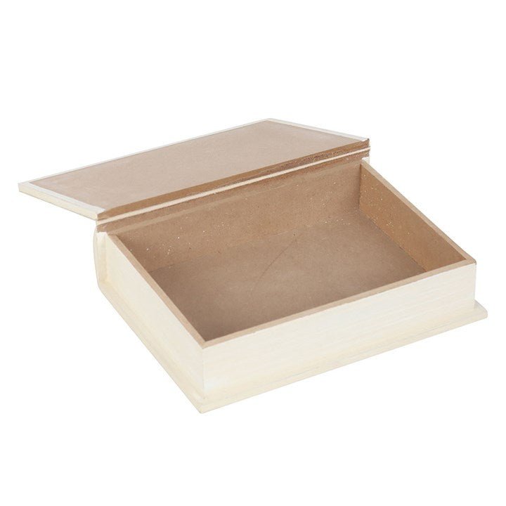 White Book Shaped Storage Box - Scents & Gifts UK