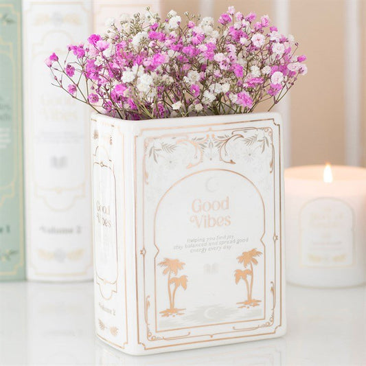 White Book Shaped Vase - Scents & Gifts UK