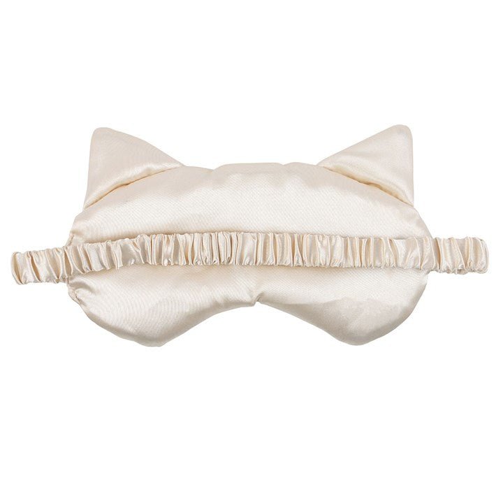 White Cat Face Satin Eye Mask - Scents & Gifts UK