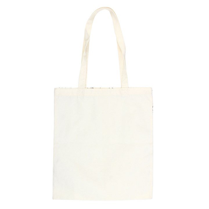 White Cat Print Polycotton Tote Bag - Scents & Gifts UK