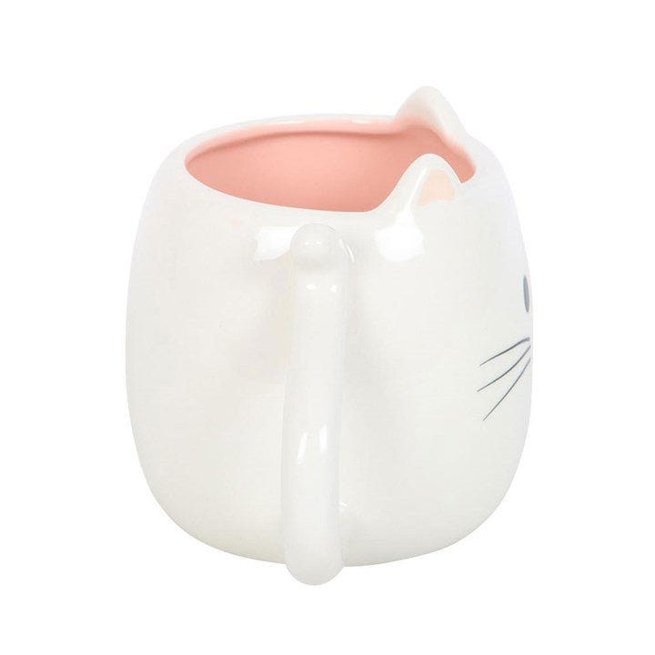 White Cat Shaped Mug - Scents & Gifts UK