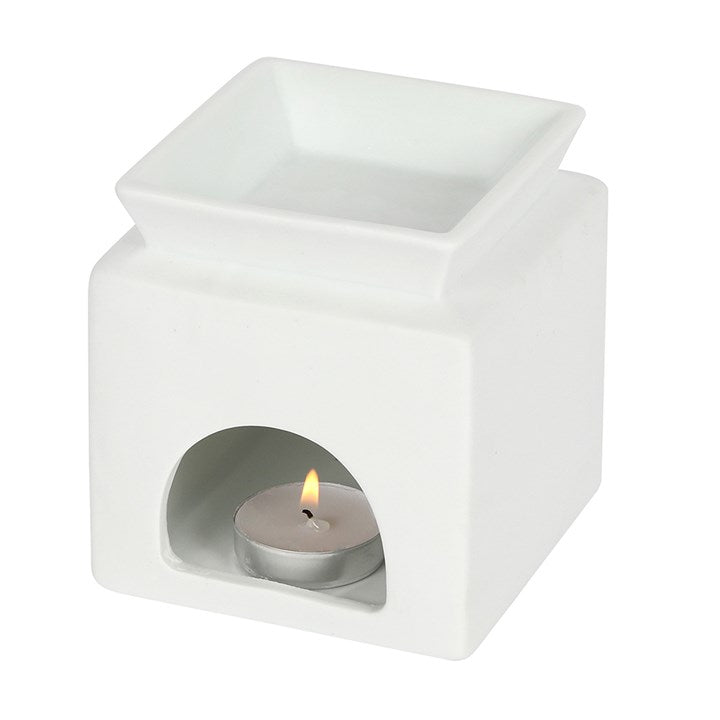 White Home Cut Out Oil Burner - Scents & Gifts UK